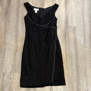 Cachet Black Glitter Mini Dress